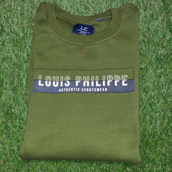 NWOT Louis Philippe Olive Sweatshirt - Picture 7 of 12